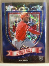 Jo Adell 2021 Chronicles Baseball Crusade BLUE VELOCITY RC card #3 Los Angeles