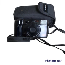 Olympus AZ-200 Superzoom Point and Shoot Film Camera &Case Untested/Parts ONLY