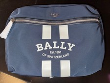 NWT BALLY Men s  Logo Stripe Convertible Mess...