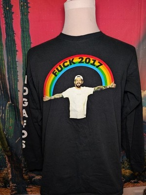 Dillon Francis IDGAFOS Graphic Long Sleeve 2017 Shirt Size Large Very Rare!!