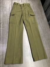Vintage Boys Scouts Uniform Pants Mens Sz Youth Sz 26X30  Olive Green