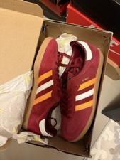 adidas Samba OG Collegiate Burgundy Yellow Suede Men's Athletic Sneakers IG1825