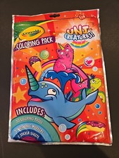 Crayola Uni-Creatures Coloring Pack Coloring Pages Markers Stickers New D47 