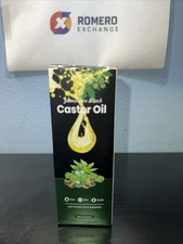 Jamaican Black Castor Oil 100% Pure Glass Bottle Cold Pressed 2.02 Fl Oz