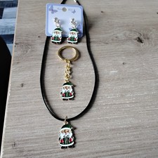 Schmuckset f&uuml;r Kinder, Handgefertigt, Modeschmuck, Weihnachtsmann,