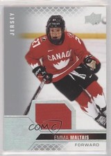 2022 Upper Deck Team Canada Juniors Women's WC Jersey Relics Emma Maltais 0ze5