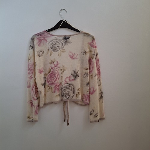 Kaliko Boloro UK 14 Linen Pink Cream Floral Excellent Condition, Hardly Worn - Picture 5 of 11