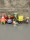 2001 Spongebob Bendable Lot 6 Figures Mr Krabs Gary Sandy Squidward Patrick