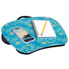 LAPGEAR MyStyle Portable Lap Desk with Cushion, Starry Blue, Fits 15.6 Laptops