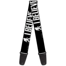 Guitar Strap - Bigfoot Silhouette I Believe Black/Gray/White (US IMPORT) ACC NEU