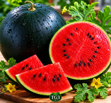 🍉 100+ SUGAR BABY WATERMELON SEEDS | HEIRLOOM NON-GMO | SWEET ICEBOX MELON | US