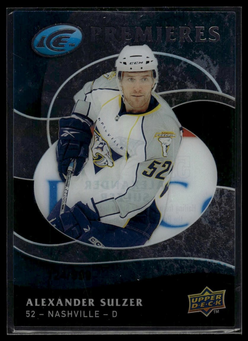 2009-10 Upper Deck Ice #137 Alexander Sulzer #/999 Rookie SN,RC