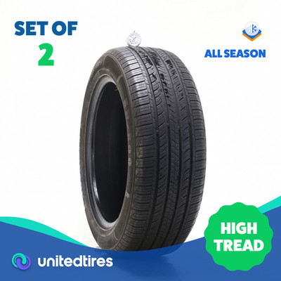 Set of (2) Used 235/55R19 Advanta ER-800 105V - 8.5/32