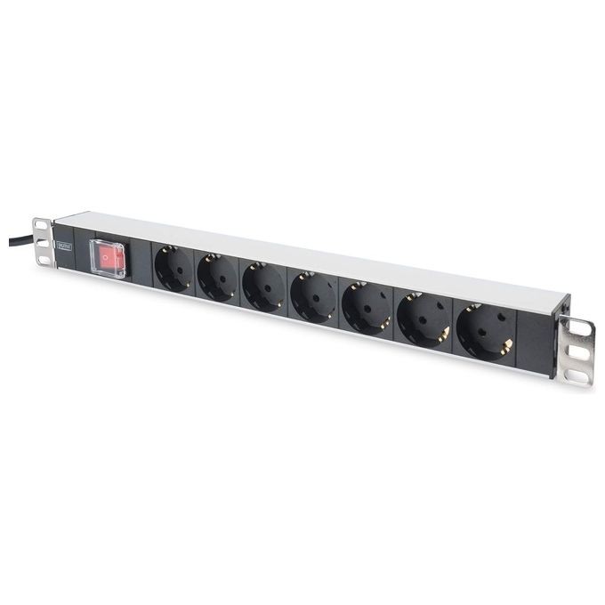 Multipresa Rack 19 Digitus 7 Posti 16A 4000W Alluminio - Alta Qualità