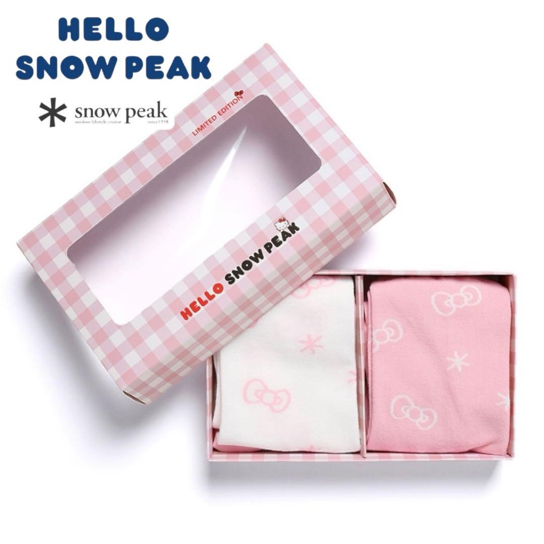 SAOLA Calze Solo Corea Snow Peak Hello Kitty Collaborazione Crew Spedizione Giappone