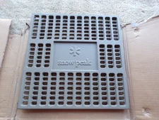 12 in. x 12 in. Cast Iron Snow Peak Drain Grate @dE
