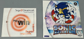 Sonic Adventure Sega Dreamcast Case & Manual W/ Insert Authentic