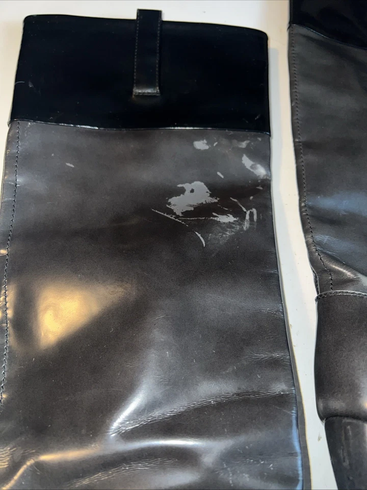 Marc Jacobs Leather Boots 37.5 Knee High Green  - Image 3 of 4