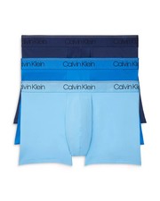 Calvin Klein Microfiber Stretch Wicking Low Rise Boxer Briefs, Pack of 3, XL
