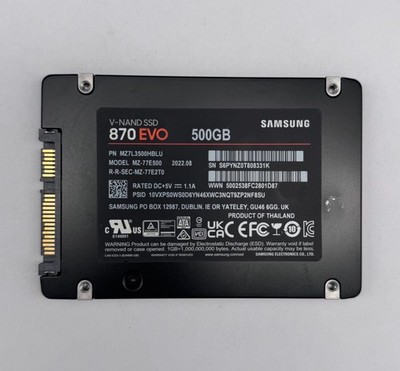 Samsung 870 EVO 500GB SSD geprüft & getestet