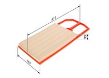 LUFTFILTER FÜR SEAT IBIZA II (6K1), SEAT LEON (1M1) - BOSCH 1 457 433 716