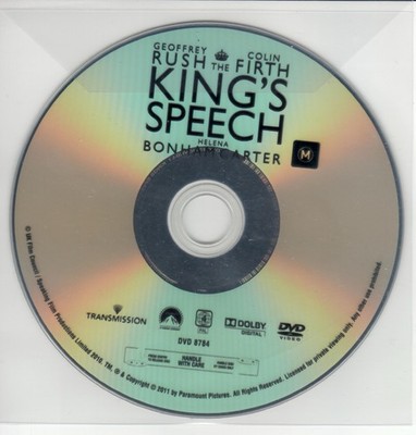 The King's Speech (DVD, 2010) *DISC ONLY*