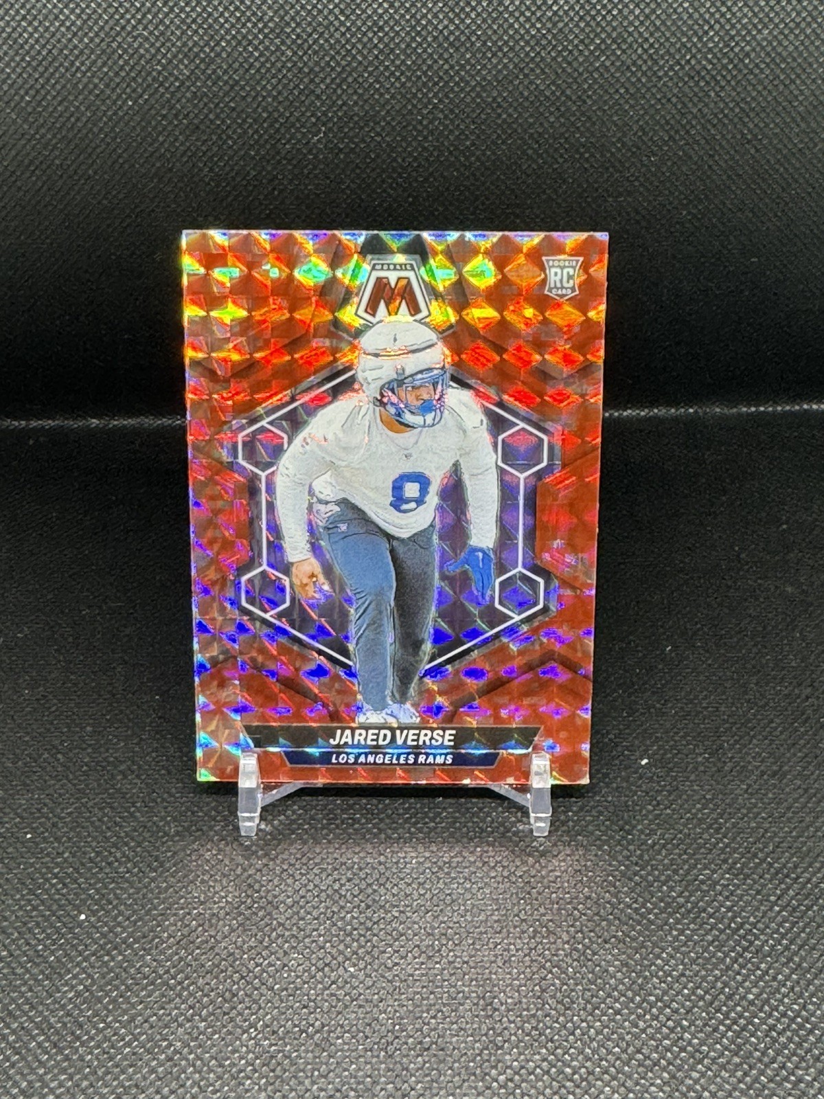 2024 Panini Mosaic - Rookies Jared Verse #319 Red Mosaic Prizm (RC)