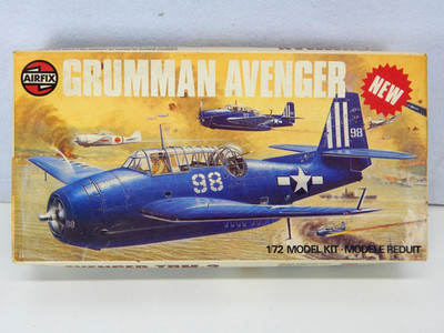 Vintage 1979 Airfix Models 1/72 Grumman Avenger, 0-3033-9 Series 3