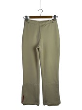 PRADA SPORT L Side Zip Pants Bottom 38 Nylon CRM