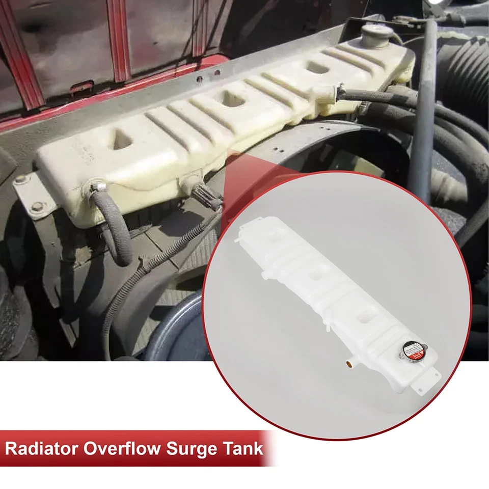 Radiator Coolant Overflow Tank Assembly For 80-99 Ford F600 F700 F800 F6HZ8A080B Foto 2 de 4
