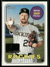 2018 Topps Heritage #571 Bryan Shaw 100th Anniversary SSP Short Print /25