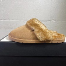 Lamo Scuff Sheepskin Slippers Brown Suede Mule Slip On Women's Size 9 US
