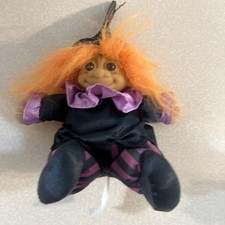 Halloween Witch Troll Vintage Russ 7 In. Doll Trolls Orange Hair