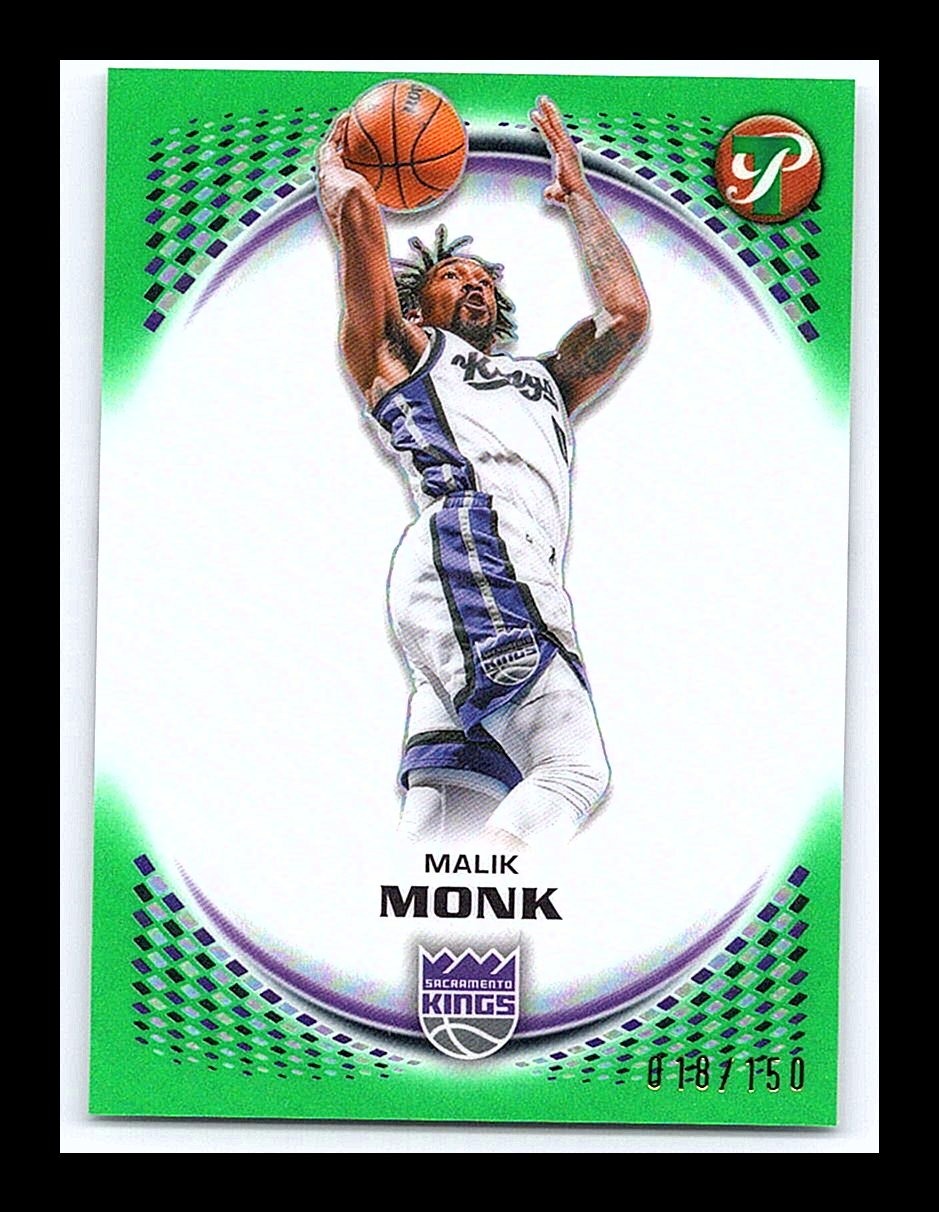 Malik Monk 2025-26 Topps Pristine Green #78 /150 Sacramento Kings Basketball