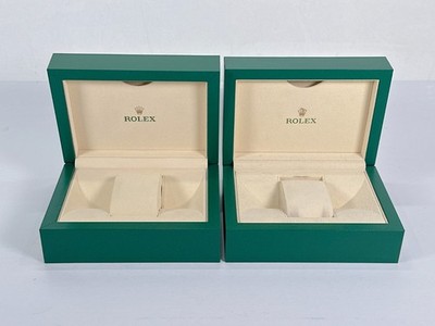 VINTAGE ORIGINAL ROLEX Uhrenbox Gehäuse 2er Set 39139.02 39139.71 Wave...