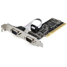 StarTech.com PCI Serial Parallel Combo Card with Dual Serial RS232 Ports DB9  