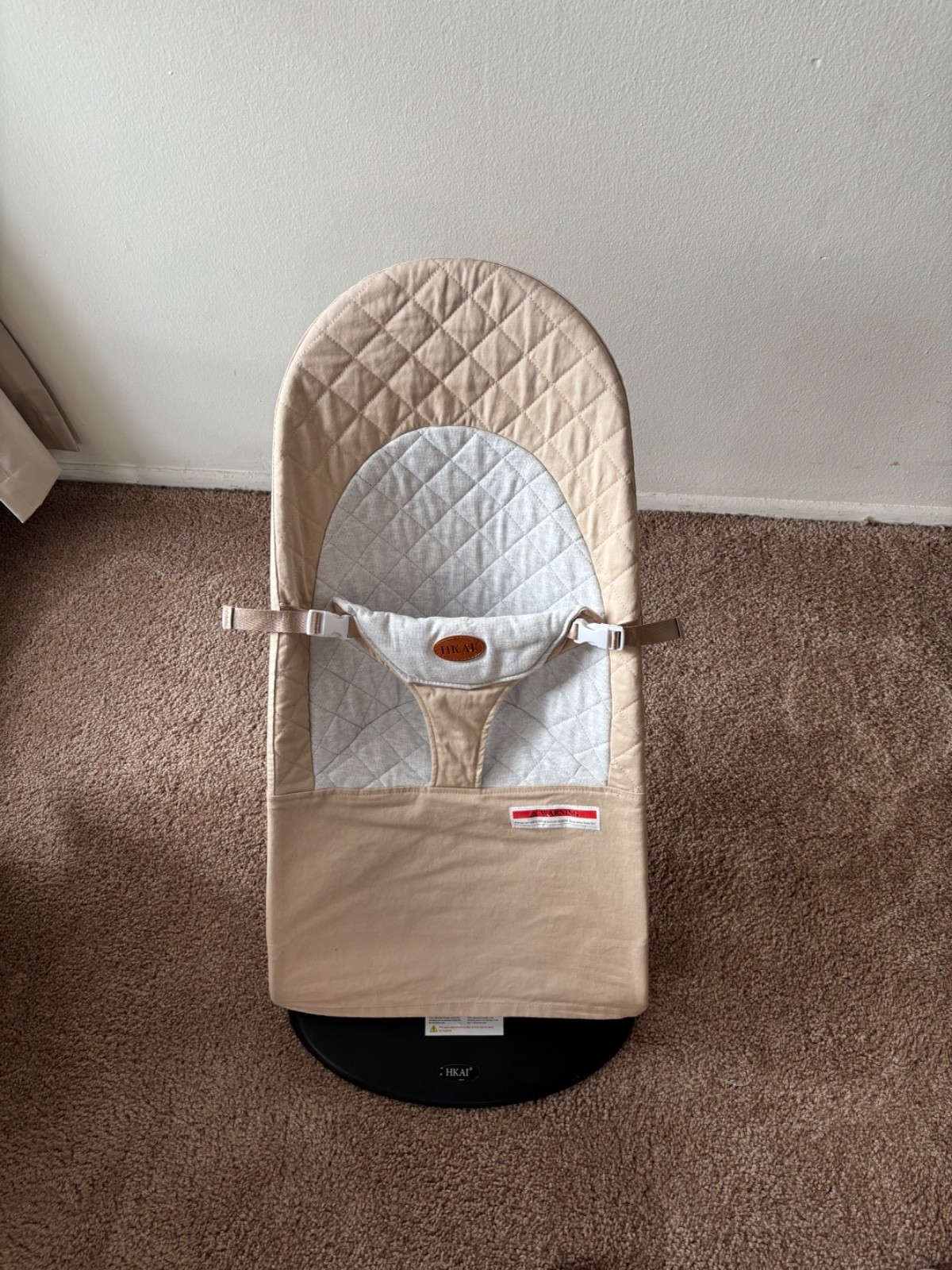 hkai baby bouncer, gently used, NO TOY BAR, 3 in 1 portable bouncer, 0-18M