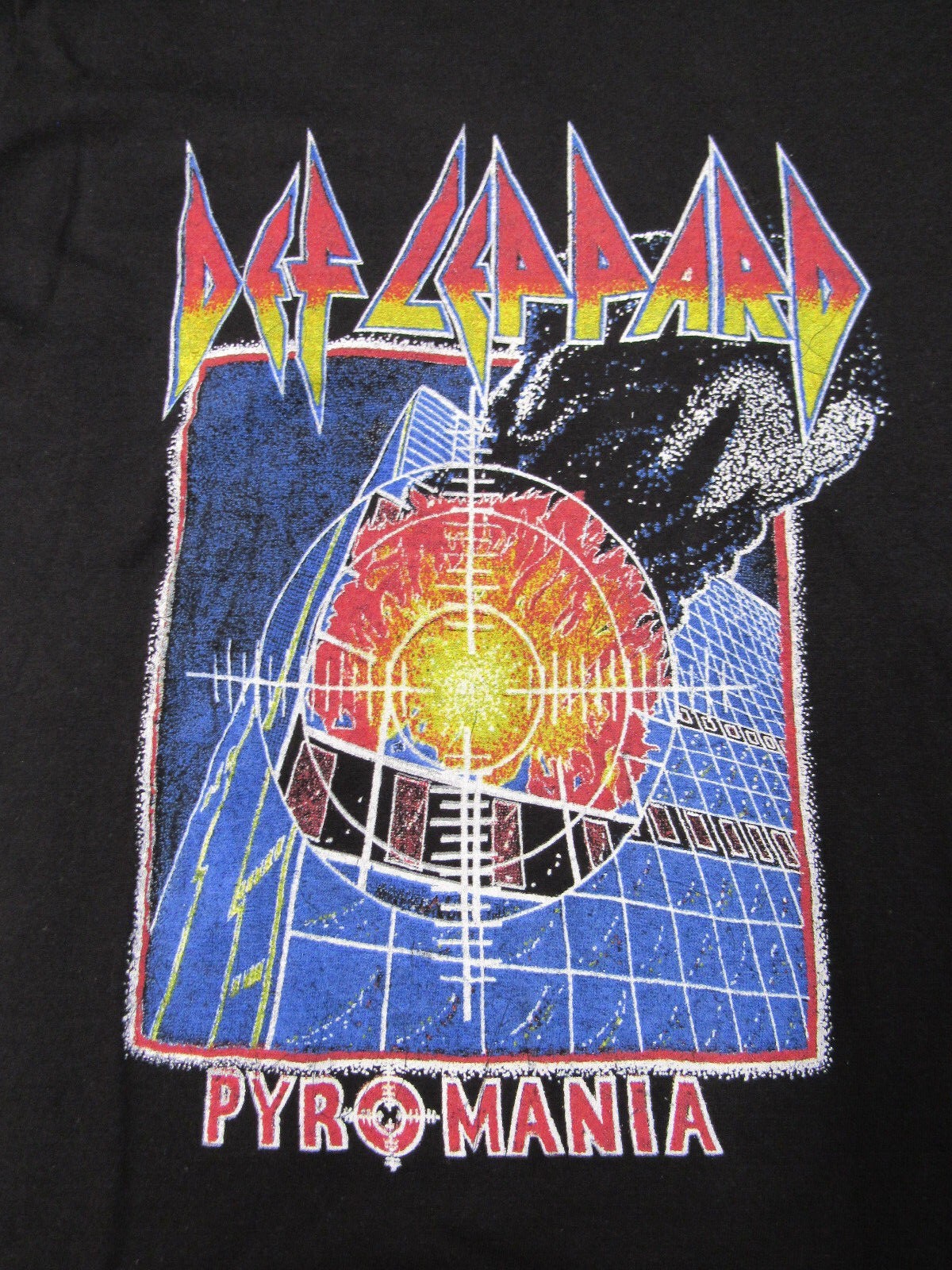 New Rare DEF LEPPARD PYROMANIA Black Unisex S-234Xl Shirt