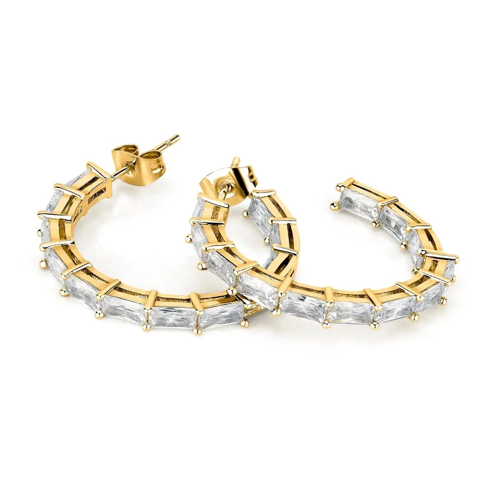 Pendientes baguette de oro Morellato para mujer Foto 2 de 3