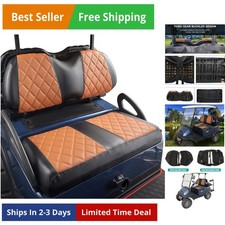 Golf Cart Diamond Seat Covers Kit, Fit for Club Car Precedent OEM Standard Fr...