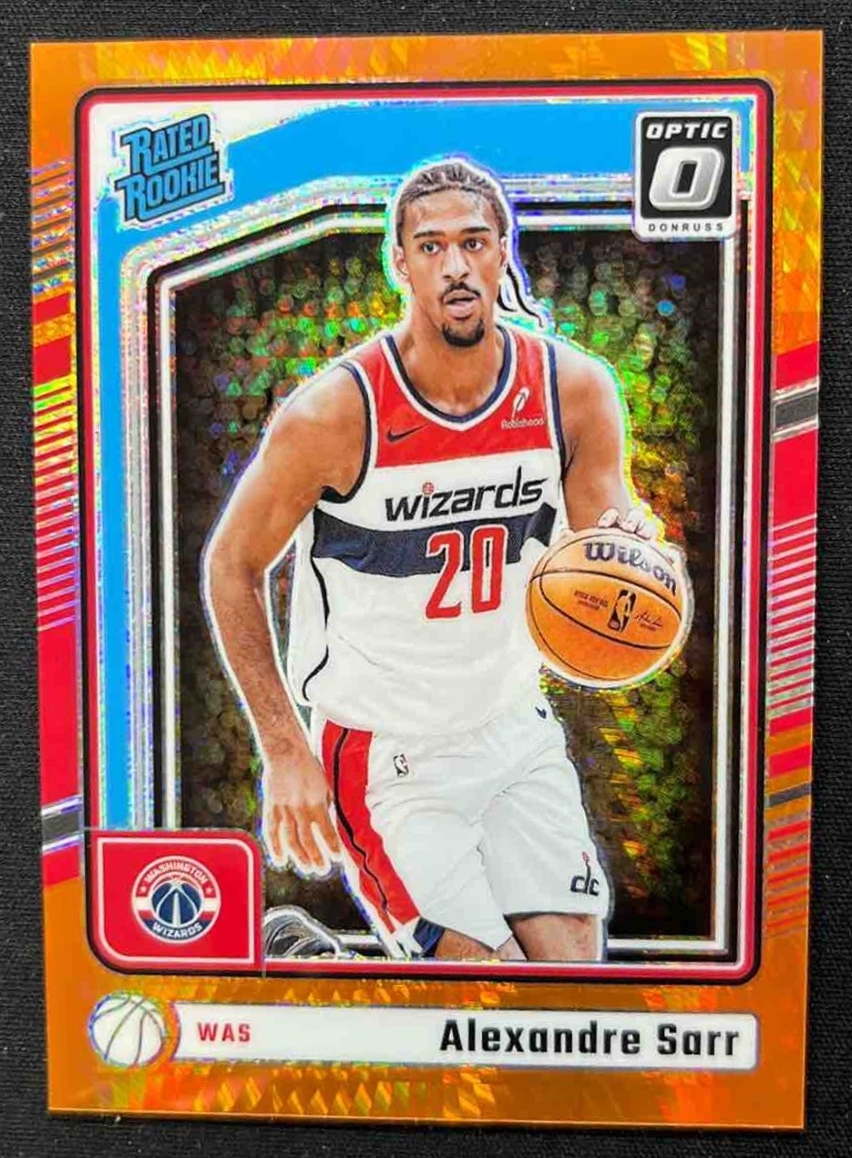 2024 Panini Donruss Optic Alexandre Sarr Hyper Orange /299 #276 RC Rated Rookie
