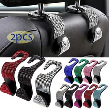 2p Bling Car Seat Back Headrest Hooks Hanger Holder Hook For Bag Purse Cloth USA