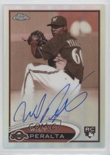 2012 Topps Chrome Rookie Auto Sepia Refractor 42/75 Wily Peralta #WP Auto 4y4