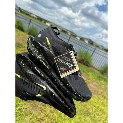 * 7 MEN'S NIKE PEGASUS TRAIL 5 GTX FQ0908-014 GORE-TEX BLACK VOLT