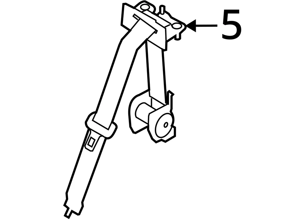 Seat Belt Front Bench 40/20/40 Center Fits 11-14 FORD F150 PICKUP 2573650 Foto 4 de 4