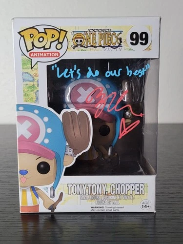 Funko Pop! One Piece: TonyTony Chopper #99 OG 2016 Signed Brina Palencia No Coa!
