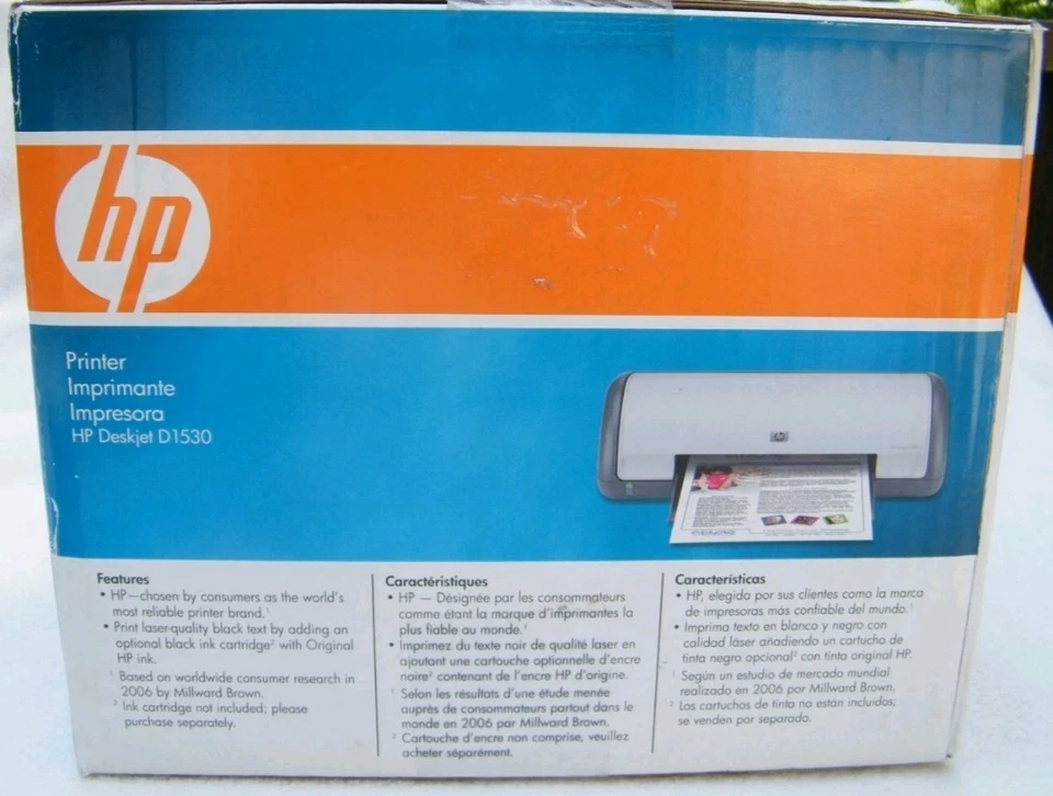 HP DESKJET D1530 COLOR INKJET PRINTER CB708A Brand New Sealed - Image 4 of 4