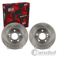 2X Champion Bremsscheiben 258Mm Voll Hinten Passend FüR MERCEDES-BENZ 124 190