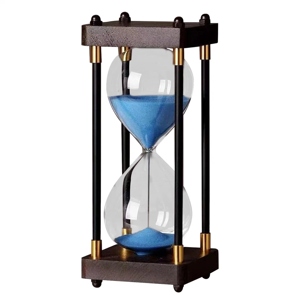 Temporizadores de arena de reloj de arena de 60 minutos temporizador de arena grande adorno de reloj de arena vintage Foto 4 de 4