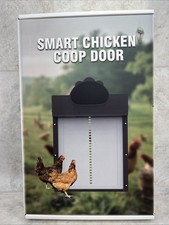 Solar Powered Automatic Chicken Coop Door Timer/PIR Sensor Modes- Camera New 